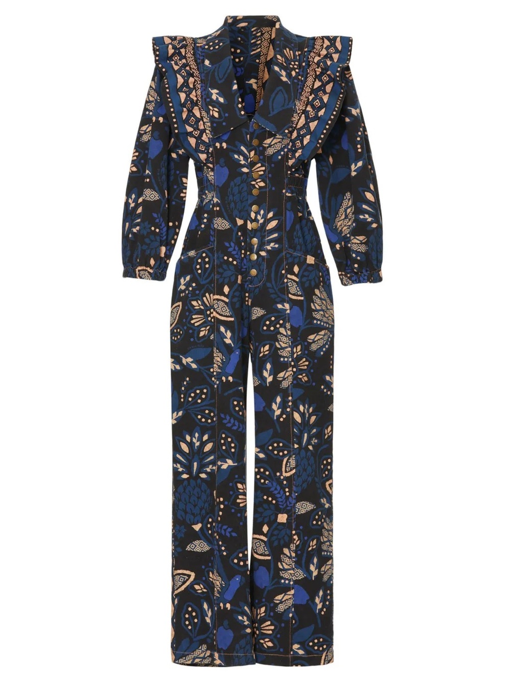 Farm Rio Macaw Forest Tropical Cotton Jumpsuit